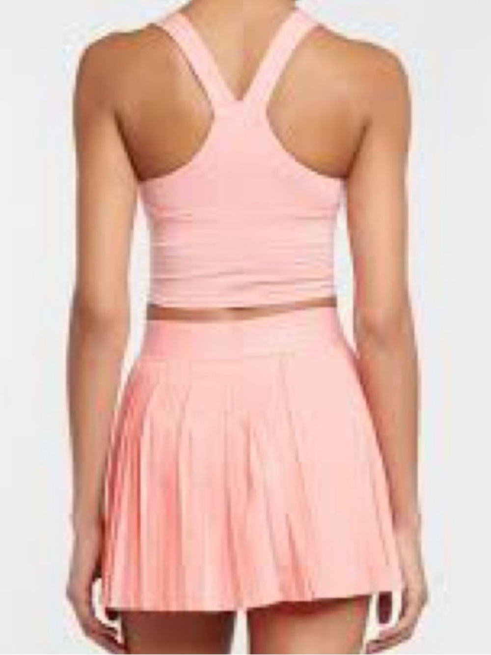 Alo Yoga Aces Tennis Skirt Peach Pink Pleated Skort Size M - Picture 2 of 15